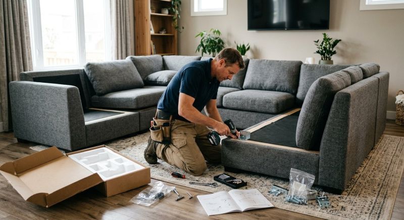 Couch Assembly in Alpharetta, GA