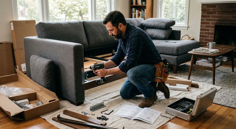 Couch Assembly in Denver County, CO