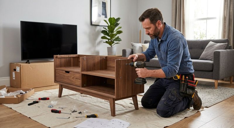 Entertainment Center Assembly in Overland Park, KS